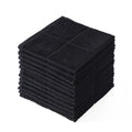 Glynniss Dishcloths Kitchen Highly Absorbent Dish Rags 100% Cotton Dish Cloths for Washing Dishes, Cleaning (Black, 11x11)