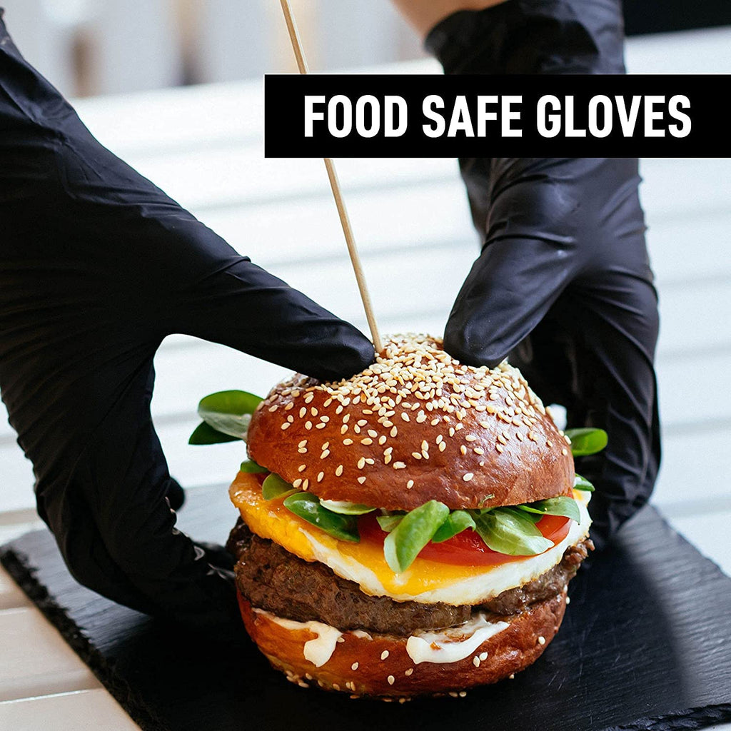 Nitrile Gloves,Disposable gloves 100 Pcs-Latex Free Powder Free - Multipurpose Working Household Cooking Gloves