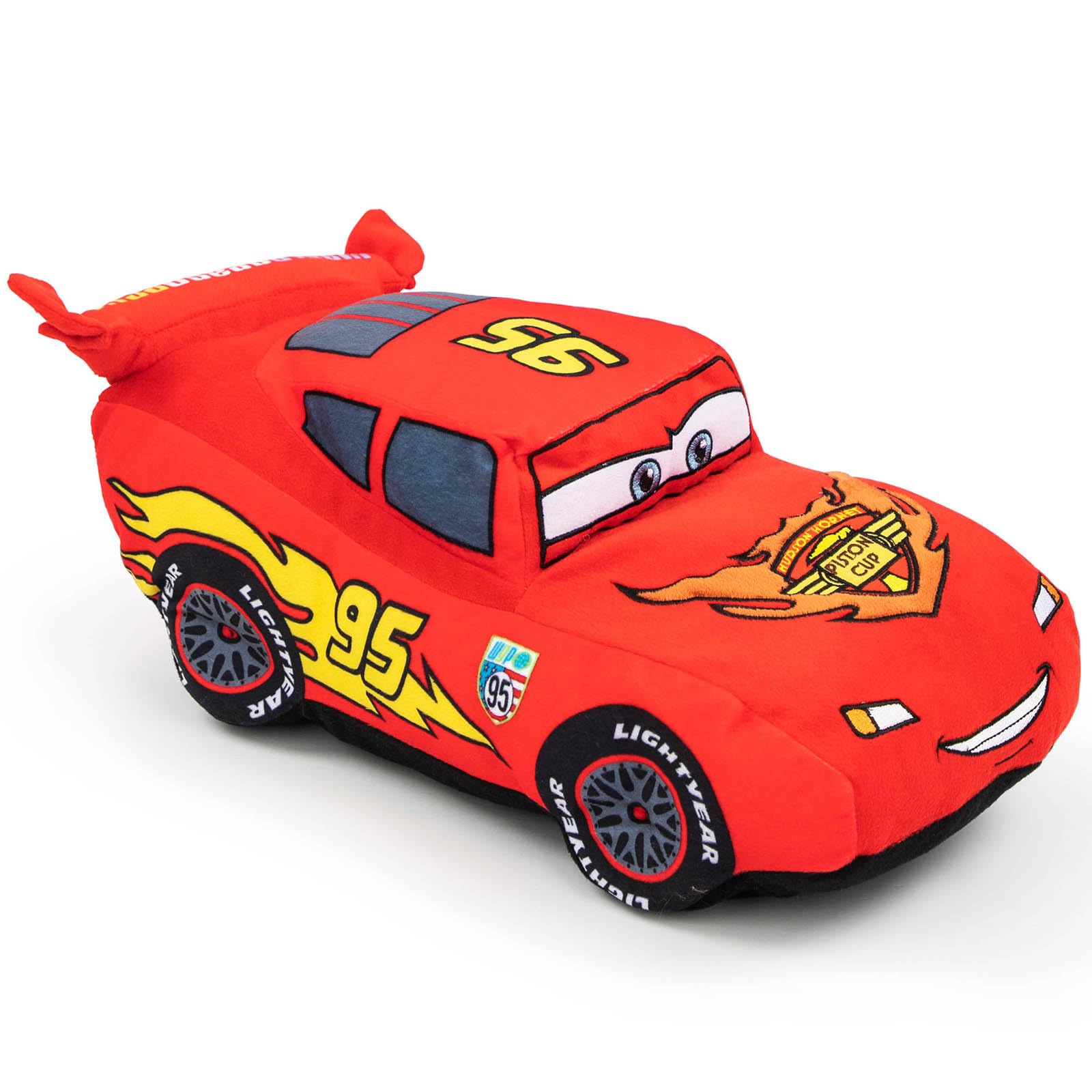 Disney Pixar Cars Plush Stuffed Lightning McQueen Red Pillow Buddy - Kids Super Soft Polyester Microfiber, 19 inch (Official Disney Pixar Product)