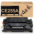 v4ink Compatible CE255A Toners_Cartridges_Printer Replacement for HP 55A 55X CE255A CE255X Black Ink for HP P3015 P3015d P3015dn P3015n HP Enterprise 500 MFP M521d