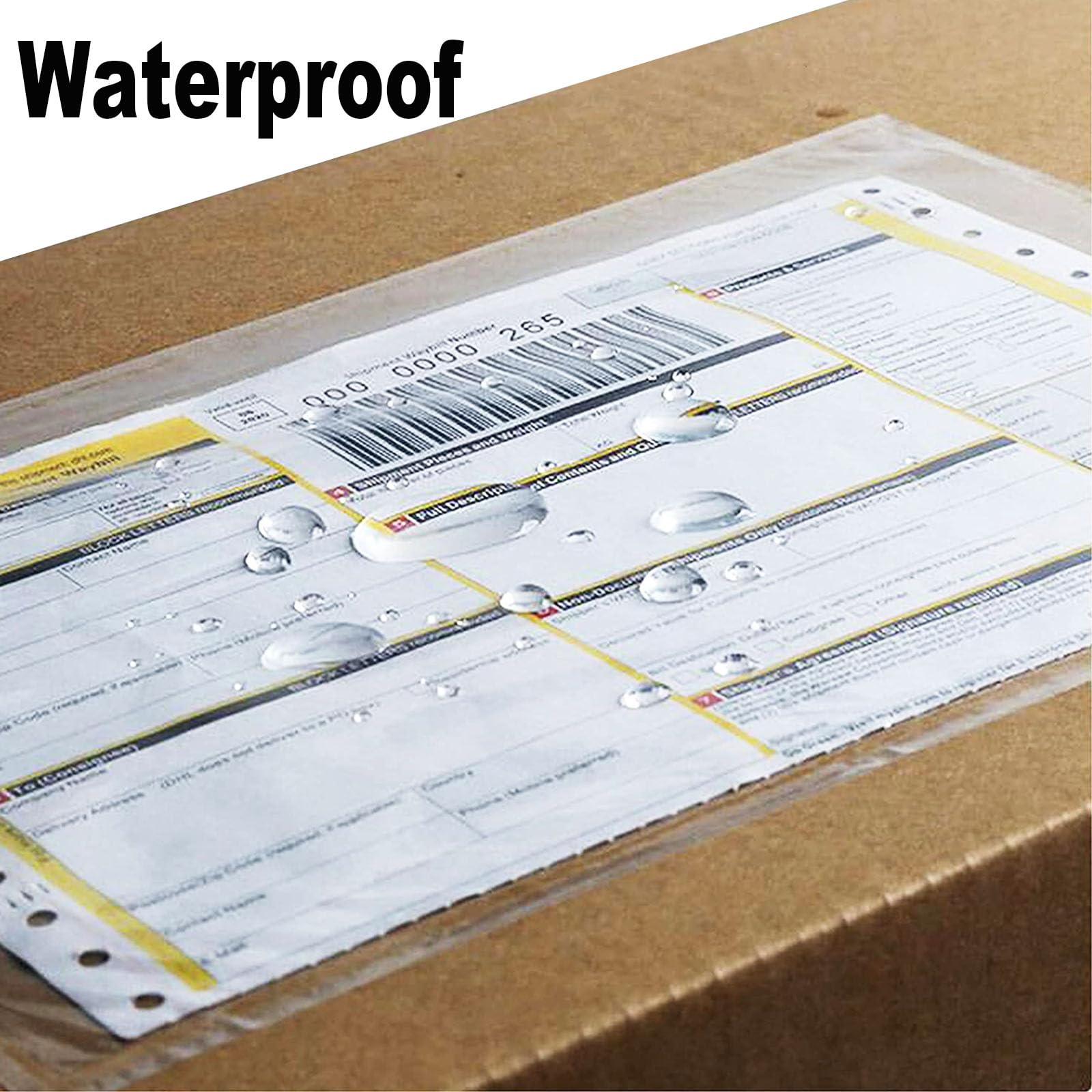 MBLABEL 200 Pcs-15.2x22.8cm（6x9in） Shipping Envelopes, Packing List Mailing Envelopes Clear Adhesive Shipping Label Sleeves Shipping Supplies for Small Businesses