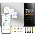 Smart Nutrition Food Scale for Cooking,1g Precision Digital Kitchen Scale with Nutritional Calculator app Tracking Calories, Fat, 23 Nutrients for Diet Cooking & Healthy Meals with LED Display