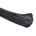 Alex Tech 25ft - 1/2 inch Cord Protector Wire Loom Tubing Cable Sleeve Split Sleeving For USB Cable Power Cord Audio Video Cable – Protect Cat From Chewing Cords - Black