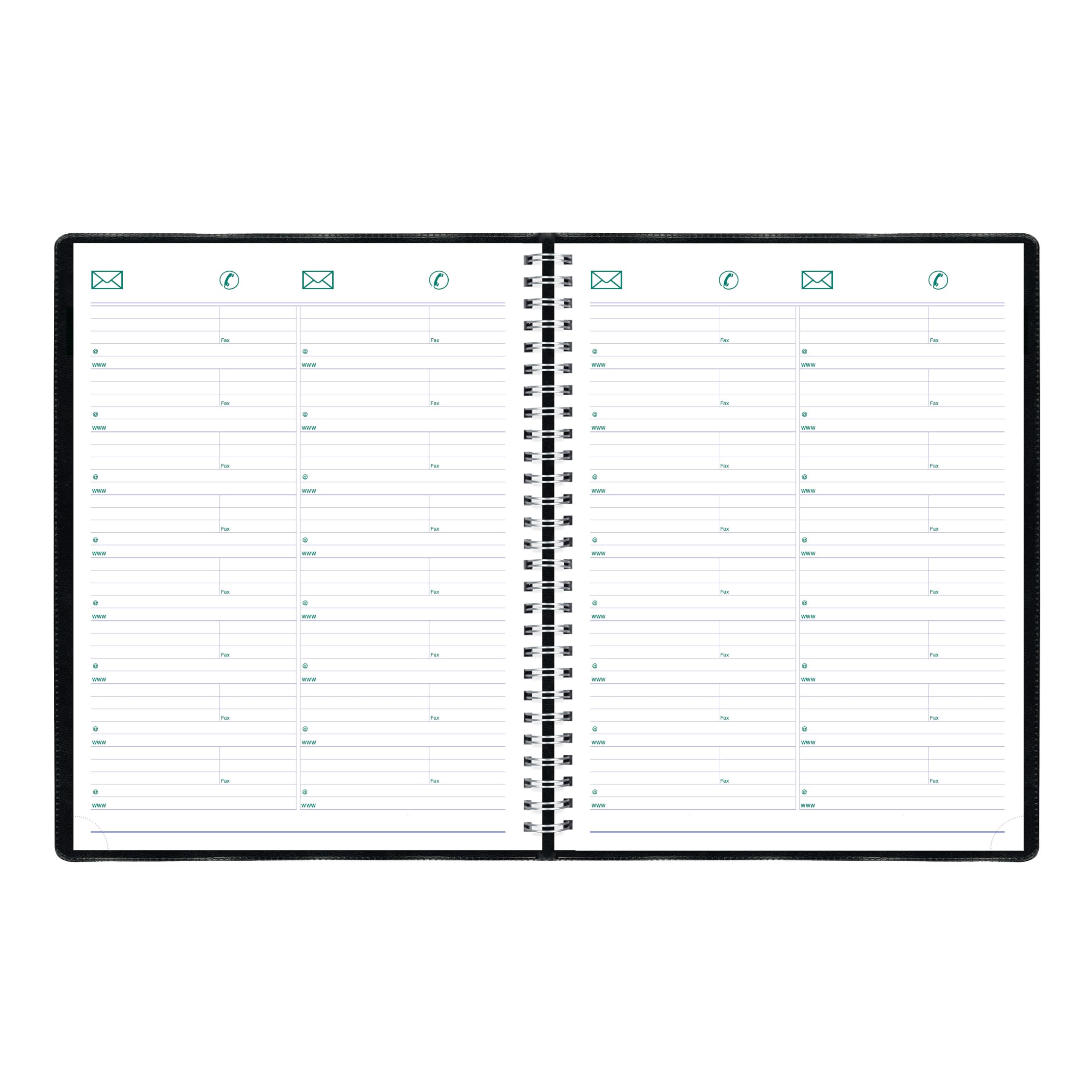 Blueline® 2026 Timanager® Planifi-Action® Weekly/Monthly Planner, Appointment Book, 13 Months, December to December, Twin-Wire Binding, 11" x 8.5", Black, English (C5930.81T-26)