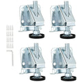 weyleity Furniture Leveling Feet Heavy Duty Leveler Legs with Lock Nuts Table Leg Levelers 4 Pack Feet Levelers Cabinet Adjustable Furniture Levelers for Table Cabinet