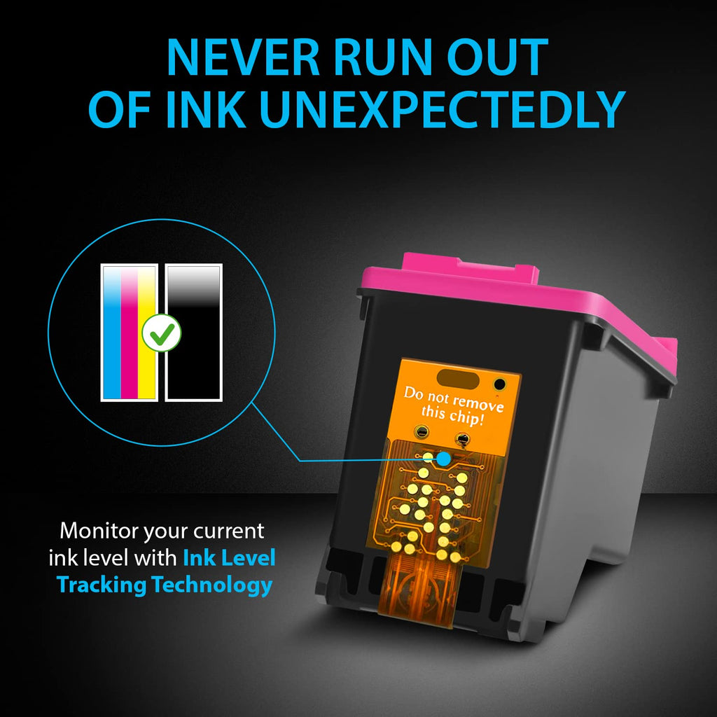 Smart Ink Remanufactured Ink Cartridges Replacement for HP 65 XL HP 65XL (Black & Color 2 Combo Pack) for DeskJet 3755 2600 2625 2652 2655 3700 3720 3752 3772 Envy 5000 5010 5052 5055 Printer Series