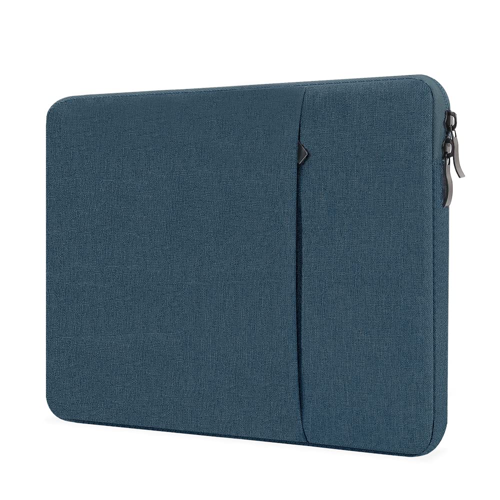 ProElife 13-Inch Laptop Sleeve Case for 2026-2022 MacBook Air 13.6 inch M5 M4 M3 Chip & MacBook Neo 13'' A18 Pro, Pro 13'' M2 Chip Accessory Traveling Carrying Canvas Bag Cover Simple Case (Navy Blue)