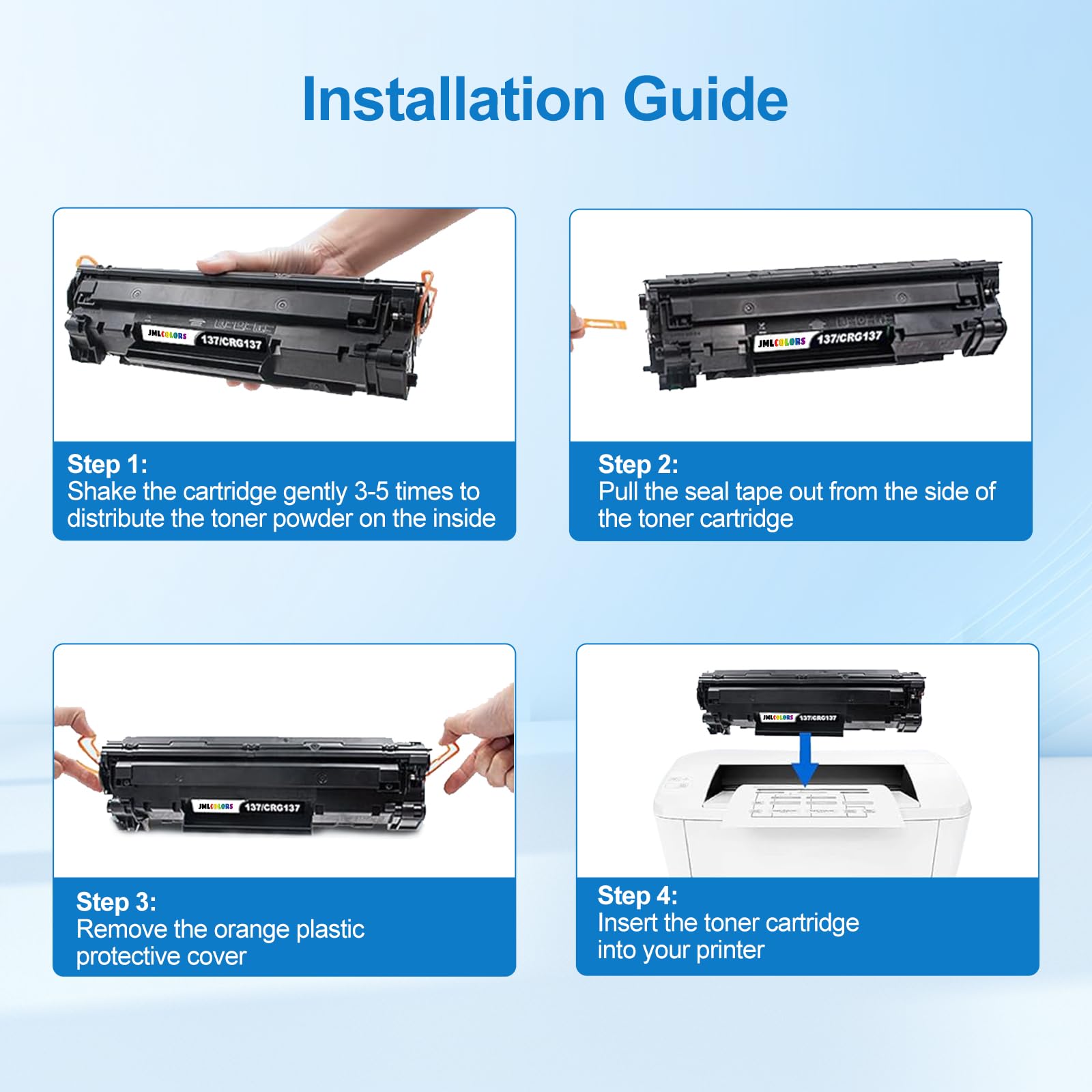 137 Toner Cartridge CRG137 Replacement for Canon 137 Black Toner Cartridge CRG-137 Compatible for Canon 137 Toner for Imageclass MF236n MF230 MF220 MF210 MF247dw D570 MF232w MF244dw MF240 (2 Black)