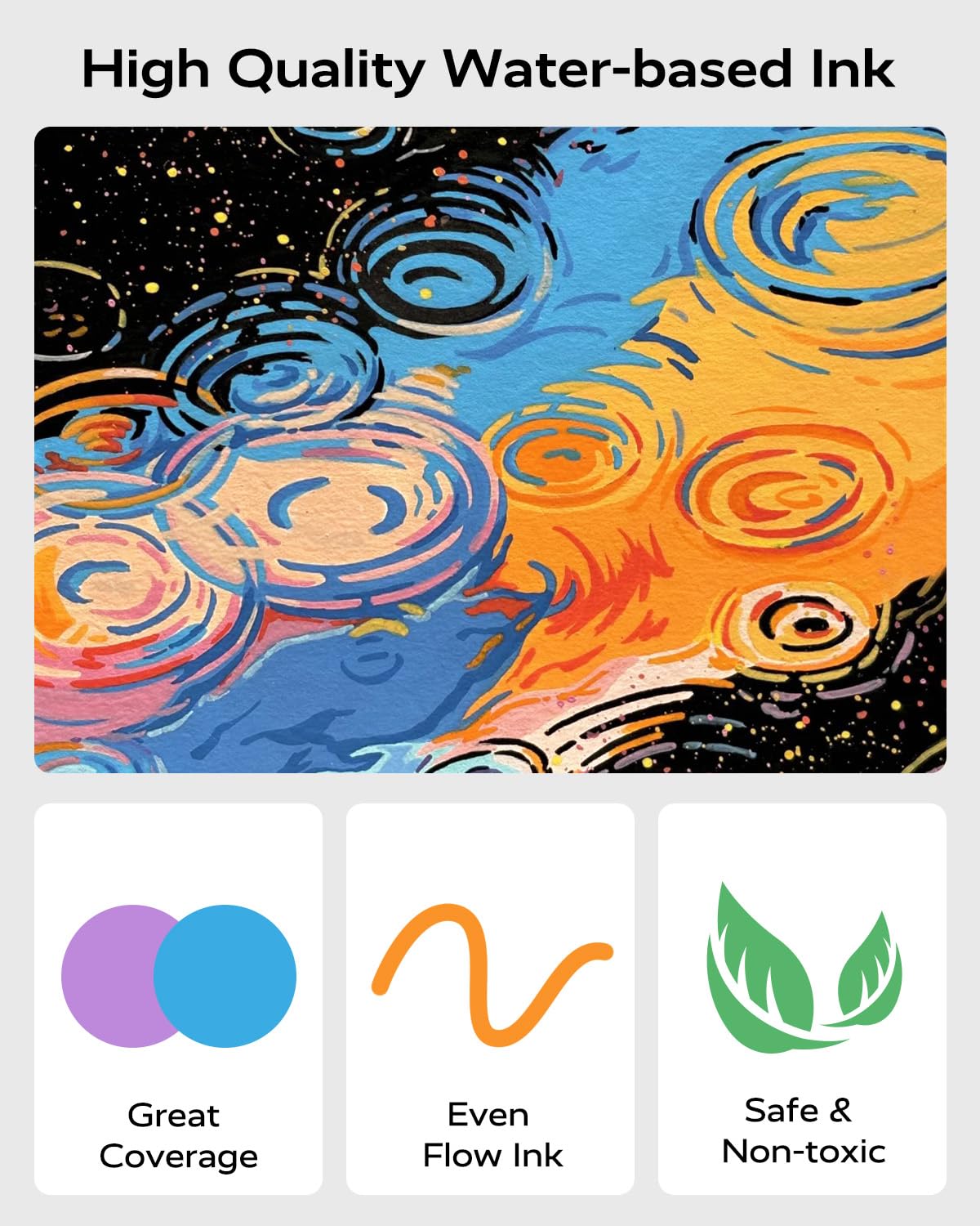 JusArt 60 Colors Dual Tip Acrylic Paint Pens Markers, Brush and Fine Tip, Premium Paint Pens for Wood, Canvas, Egg, Stone, Fabric, Rocks, Metal, Glass, Ceramic, Art Supplies for Adult