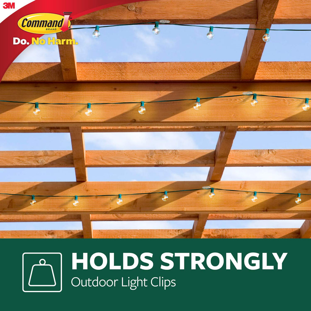 Command 17017CLRAWVPES Outdoor Light Clips, 32 Clips, 36 Strips