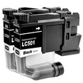 LC501 LC501BK Black Ink Cartridges Compatible with Brother LC501 LC501XL for MFC-J1260DW MFC-J1360DW MFC-J1410DW Printers (Black, BK*2)
