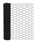 vensovo Black Chicken Wire Mesh - 16.5"×393" Garden Animal Barrier Fence, 1 inch Mesh Fence for Pet,Rabbit,Poultry