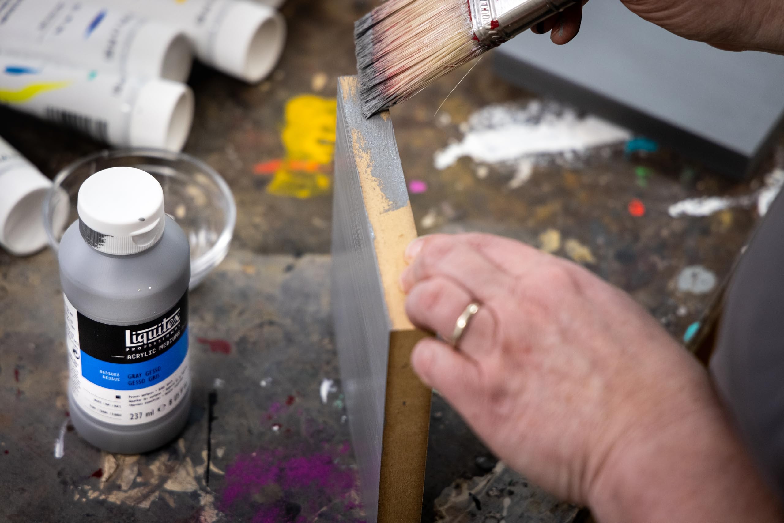 Liquitex 7604 Clear Gesso Surface Prep Medium, 4-Ounce