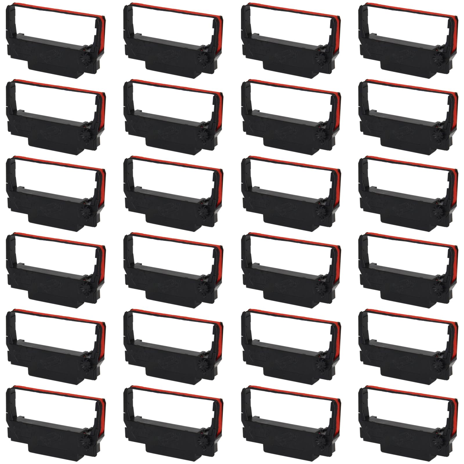 LinkDocs ERC30 Replacement for ERC-30/34/38 B/R Ribbons Compatible with Epson TM-U220 M188B ERC30 ERC34 ERC38 NK506 Printer (Black and Red, 24-Pack)