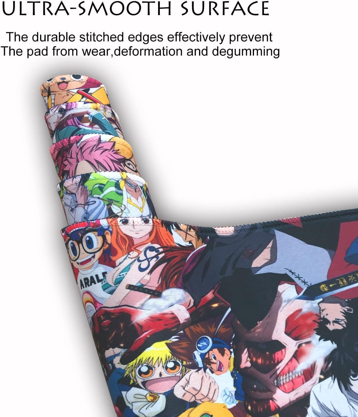 KINPLE Extended Large Gaming Mouse Pad, Full Desk Keyboard Mouse Pad, XXL Bigmouse Pad with Anime, Waterproof and Anti-Skid for Office Desk Decor (23.6×11.8×0.1 inch)