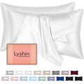 Mulberry Silk Pillow Cases 2 Pack Queen Size 20x30 Inches with Hidden Zipper, Ultra Smooth and Soft Breathable Cooling Silk Satin Pillowcase Set of 2, Better for Hair and Skin, Gifts for Women Men