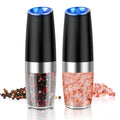 Automatic Salt and Pepper Mill Set: Electric Salt Pepper Grinder Adjustable Coarseness Salts Mill for Gravity Operated Pepper Grinder Electric Salt and Pepper Shaker Auto Salt Pepper Grinder