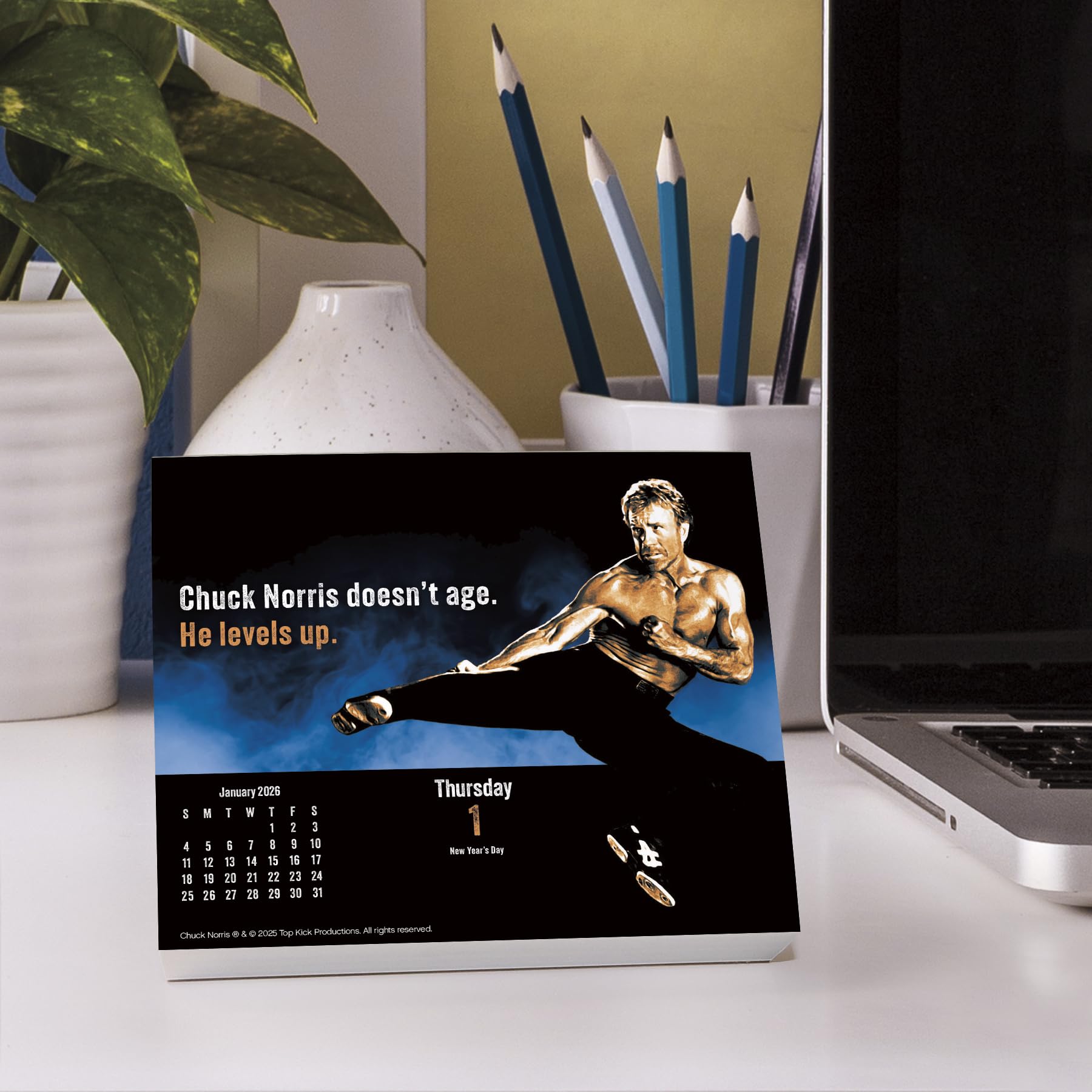 2026 Chuck Norris Day-at-a-Time Box Calendar