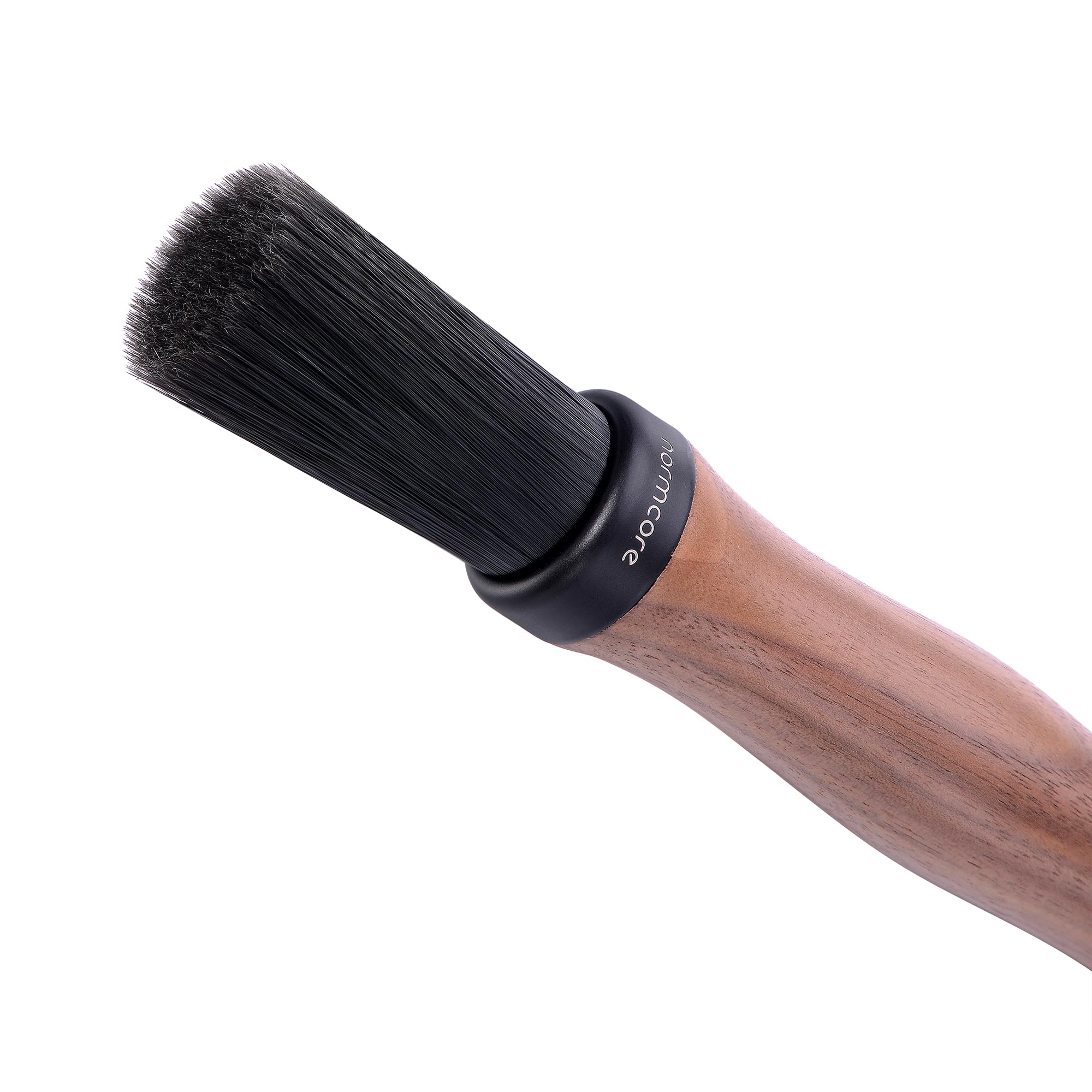 Normcore Barista Brush - Genuine American Walnut Wood Handle Espresso Cleaner - Coffee Bar and Grinder Cleaning Tool