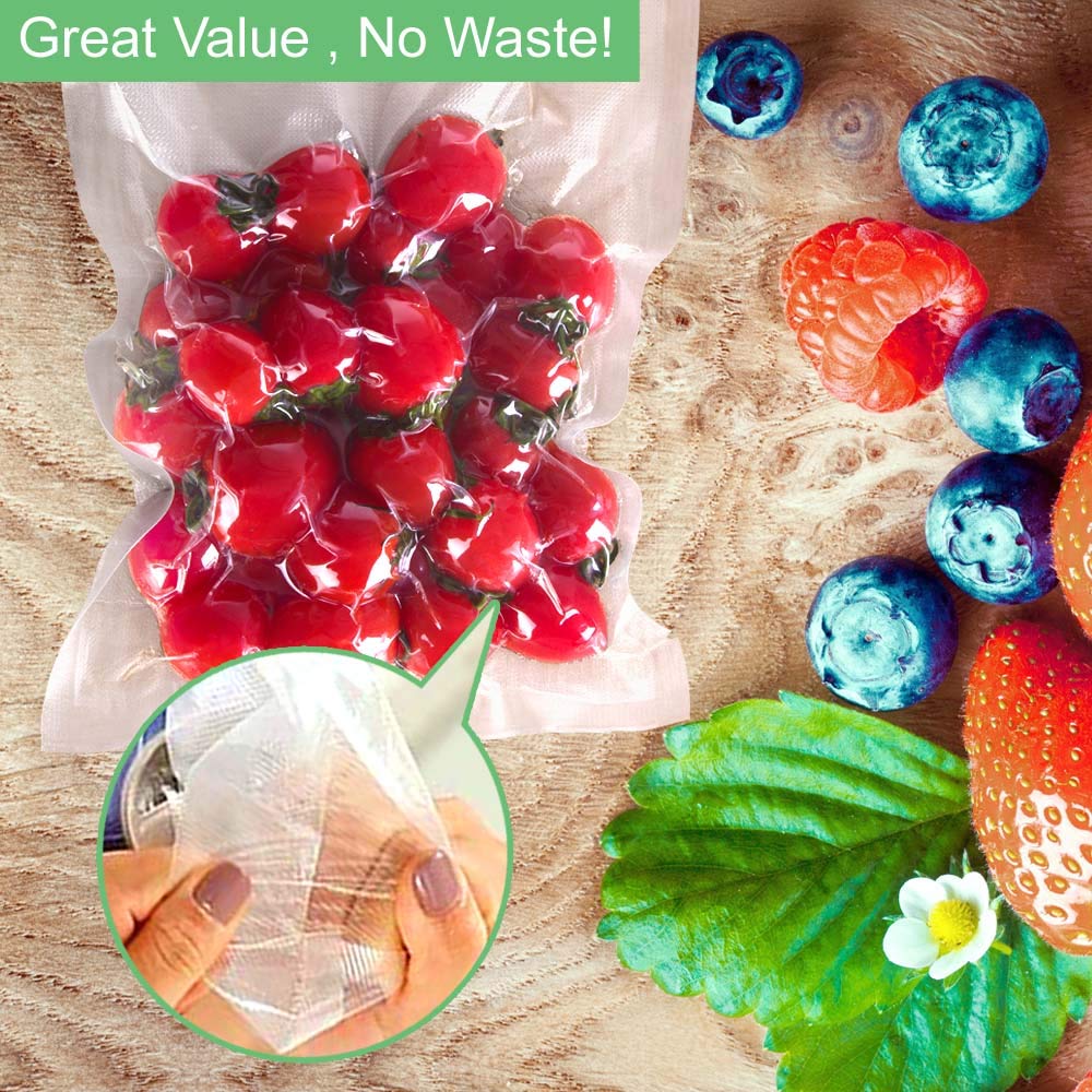 O2frepak 100 Gallon Size 11" x 16"Vacuum Sealer Bags for Food,BPA Free and Heavy Duty Vacuum Seal Food Bags,Great for Sous Vide Vaccume Sealer PreCut Bag