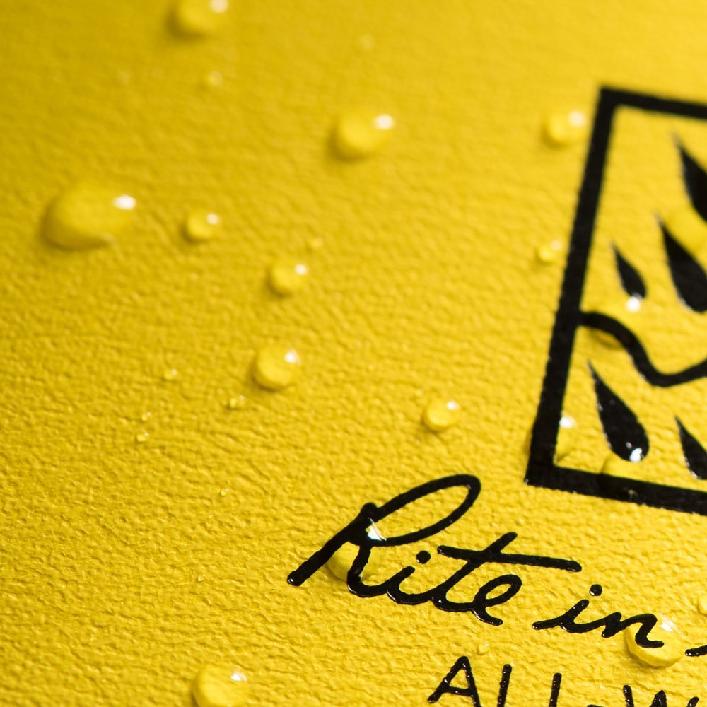Rite in the Rain Weatherproof Hard Cover Notebook, 4 1/4" x 6 3/4", Yellow Cover, Universal Pattern (No. 370F-M)
