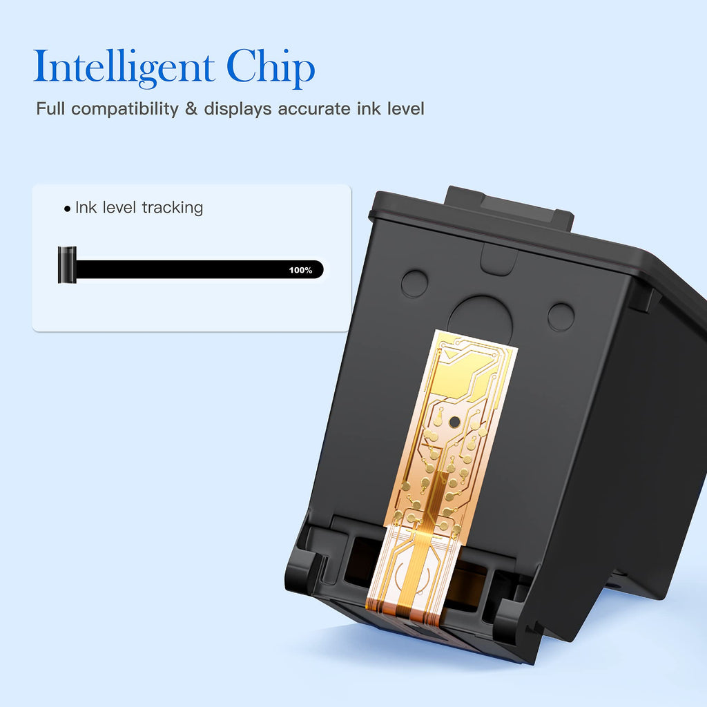 Valuetoner 63XL Black Ink Cartridge Compatible for HP Ink 63 XL 63XL Work for HP Envy 4520 4512 Officejet 3830 4650 4655 4652 5258 5255 5252 5222 5255 Deskjet 1112 2130 2132 3630 3632 3830 Printer