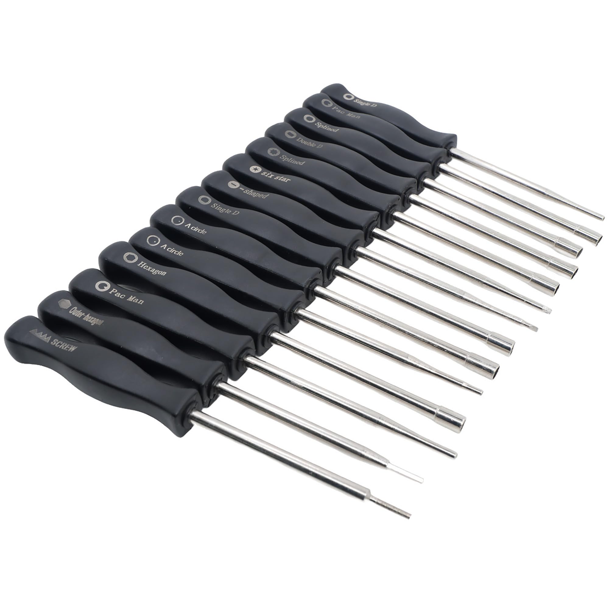 Hippotech Pack of 14 Carburetor Adjustment Tool with Screw Outer-Hexagon Scredrivers for 2-Cycle Small Engine for Poulan for Husqvarna for STIHL for Echo Trimmer Chainsaw