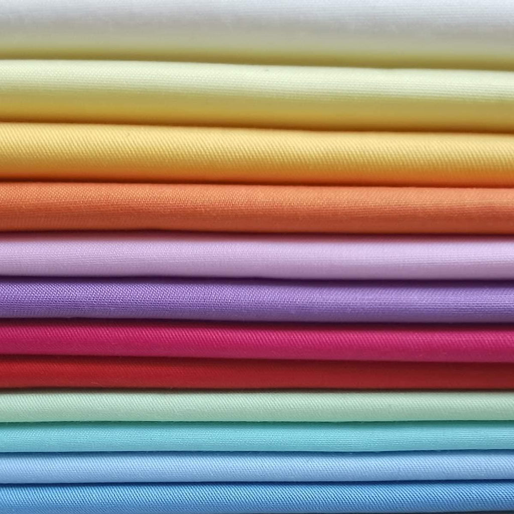 Mililanyo 16pcs Fat Quarters 18 x 22 Inch(46cm x 56cm) Solid Pure Cotton Fabric Quilting Patchwork for Sewing and Crafting Projects