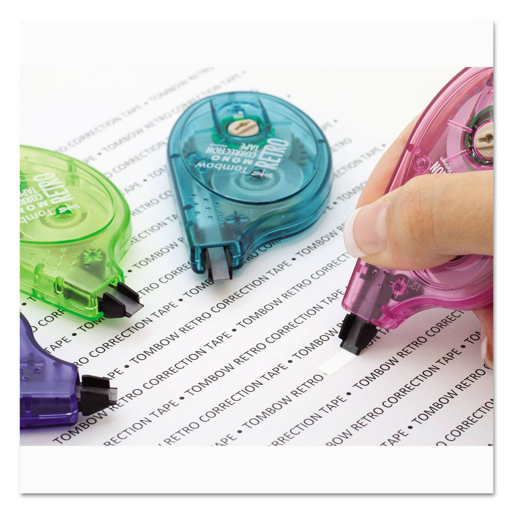 Tombow Correction Tap, 1/6 x 394 Inches, 10 per Pack, Assorted Applicators (TOM68723)