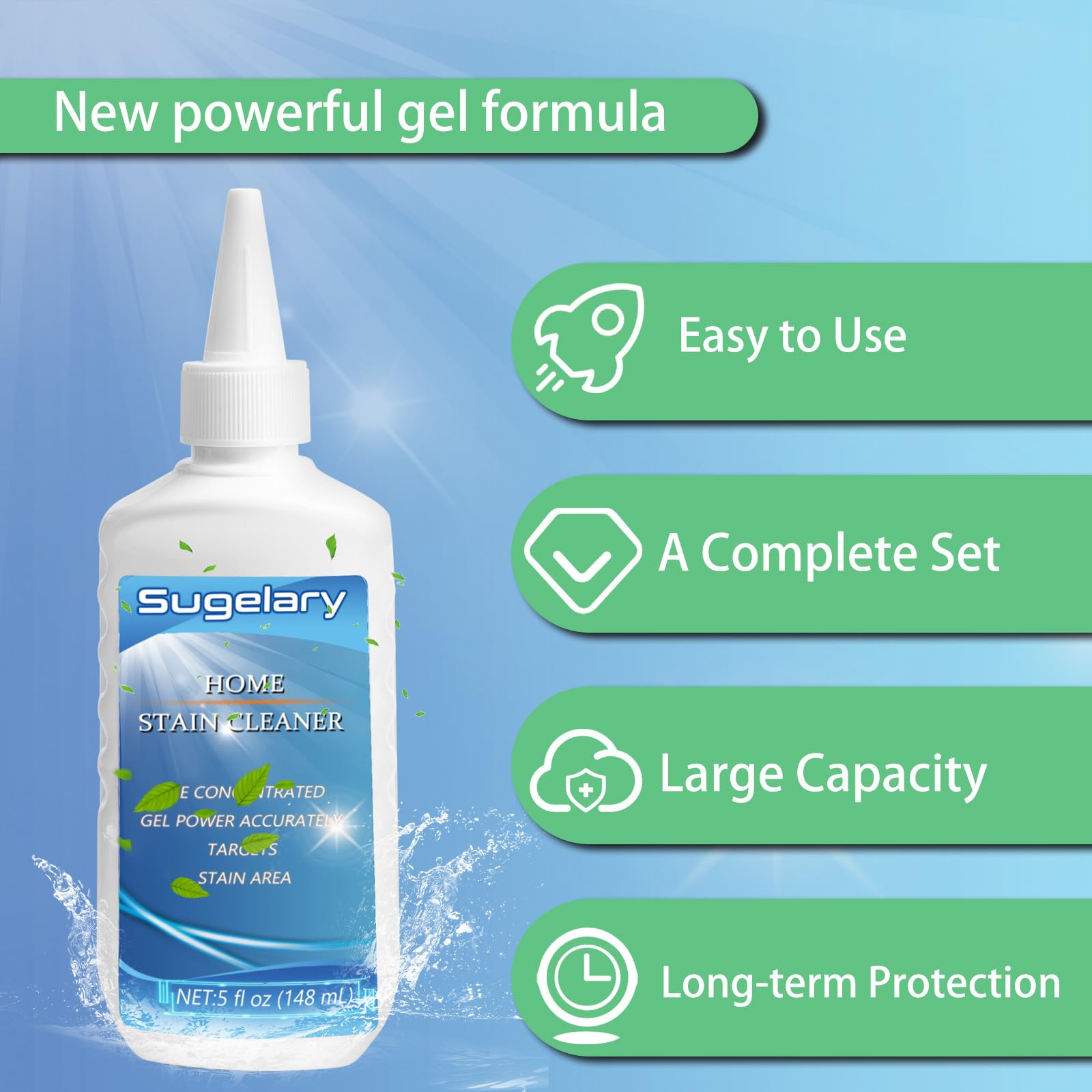 Mould Stain Cleaner Gel, Household Washing Machine Cleaner, Best Grout Cleaner for Home Sink, Kitchen, Tile Grout and Refrigerator Strips(5 Fl oz)