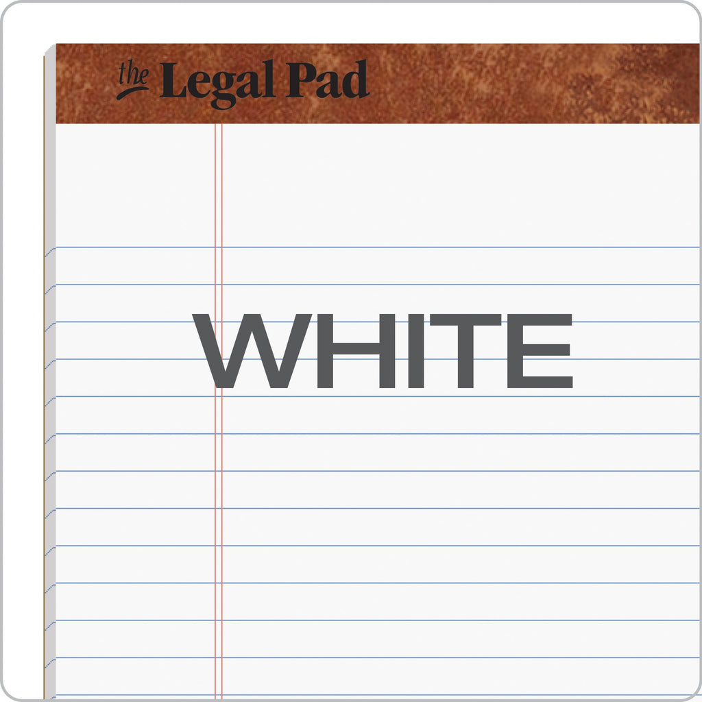 Tops Legal Pads, 8.5 x 11.75 Inch, Wide Ruled, White Paper, 50 Sheets per Pad, 12-Pack, Perforated Pages for Easy Tear-Out, Letter Size Notepads for Office or School