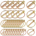 Glarks - 30 Lynching Pins Assortment Kit for Agricultural Tractors, Trailers, Trucks, Lawn Mowers