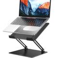 Besign LS10 Laptop Stand for Desk, Ergonomic Adjustable Notebook Tablet Stand, Riser Holder Computer Stand Compatible with Air, Pro, Dell, HP, Lenovo More 10-14" Laptops, Lapdesks (Black)
