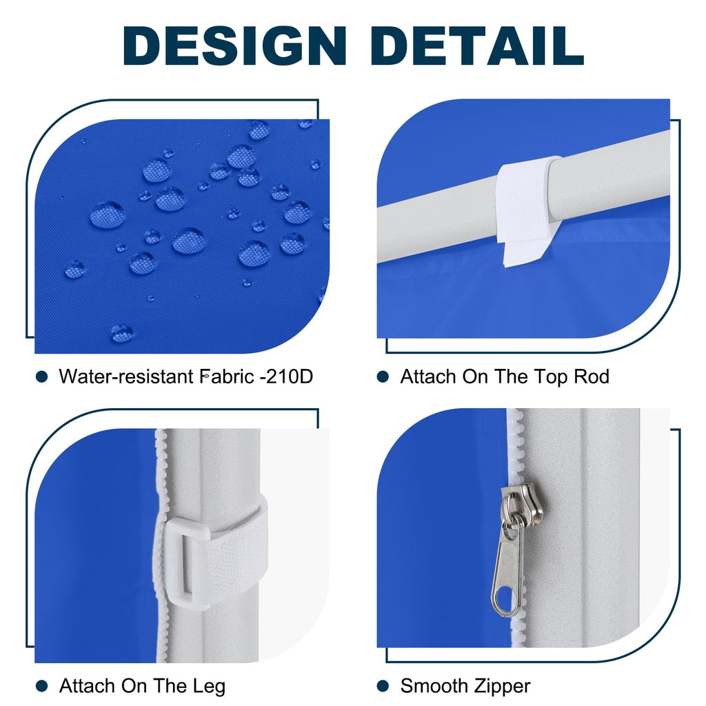 MASTERCANOPY Instant Canopy Tent Sidewall for 10x10 Pop Up Canopy,1 Pack (10x10 Feet, Blue)