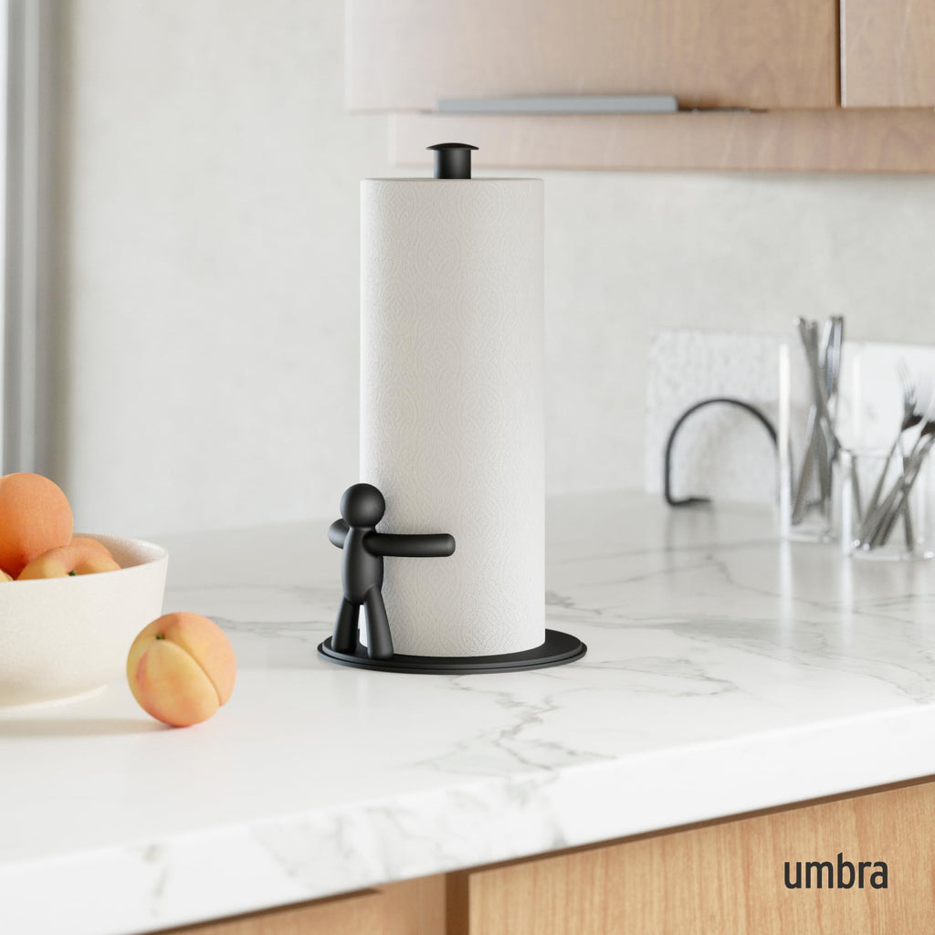 Umbra Buddy Countertop Paper Towel Holder, Black