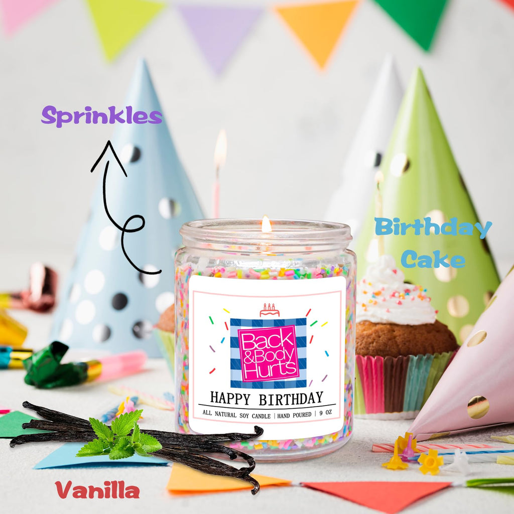 Homsolver Birthday Candles Gifts for Her and Him, Birthday Gifts for Women Men, Unique Best Friend Birthday Gift Ideas -Happy Birthday Candles