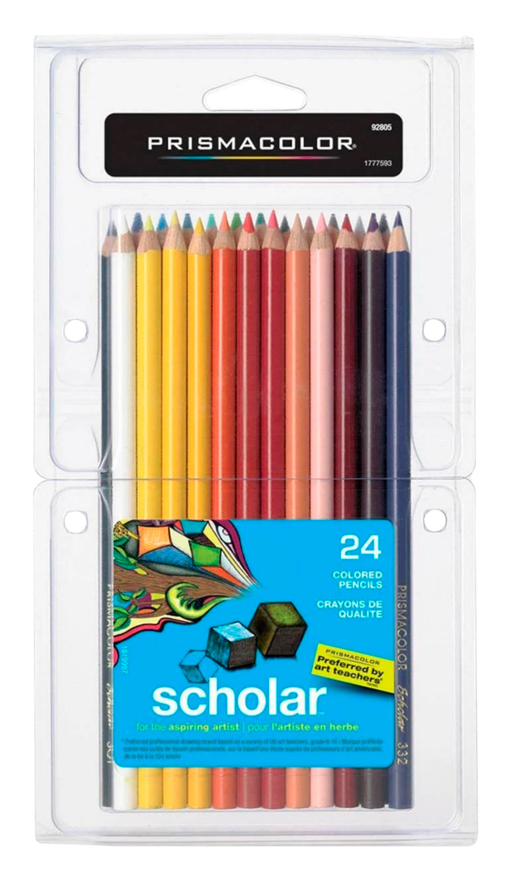 Prismacolor Scholar Coloured Pencils, Assorted Colours, 24 Count