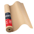Bryco Goods 18" x 1200"(100’) Brown Wrapping Paper - Kraft Paper Roll for Packing, Arts & Crafts, Gift Wrapping, Bulletin Board, Banner, Bouquet Flower, Table Covering, Shipping & Moving Supplies