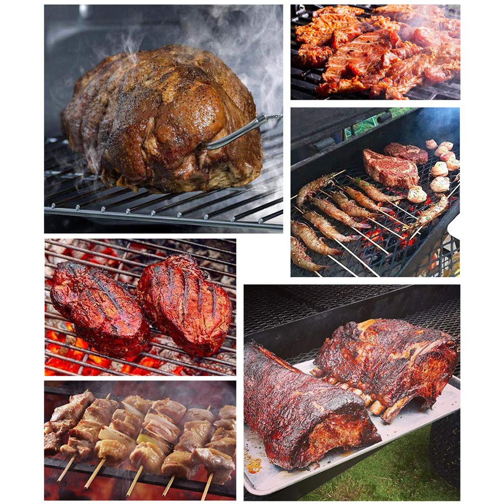 Smoker Box for BBQ Grilling Wood Chips, Thick Stainless Steel Smoking Box Non-Warp for Barbecue, Best Grill Accessories for Charcoal Grill and Gas Grill with Large Capacity