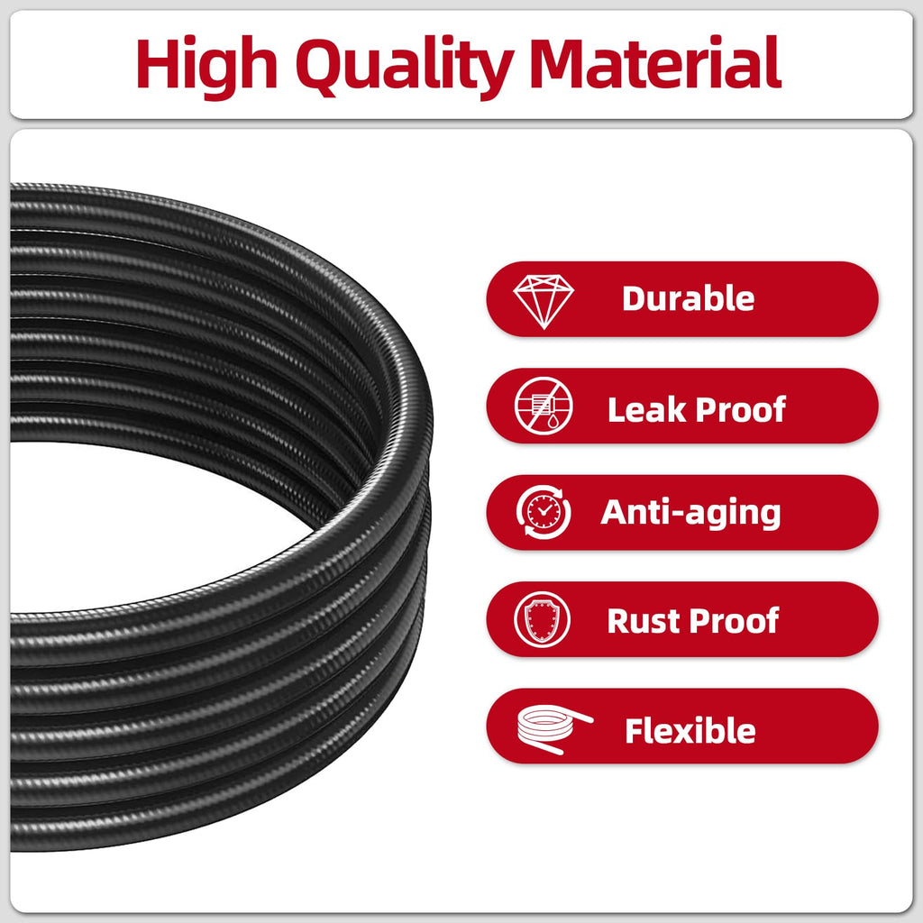 ZODIRISE 12 FT RV Quick Connect Propane Hose for Blackstone 17 & 22 Inch Tabletop Griddle, Camp Chef Explorer, Outland Living Fire Bowl, Camping Grill, Portable Fire Pit