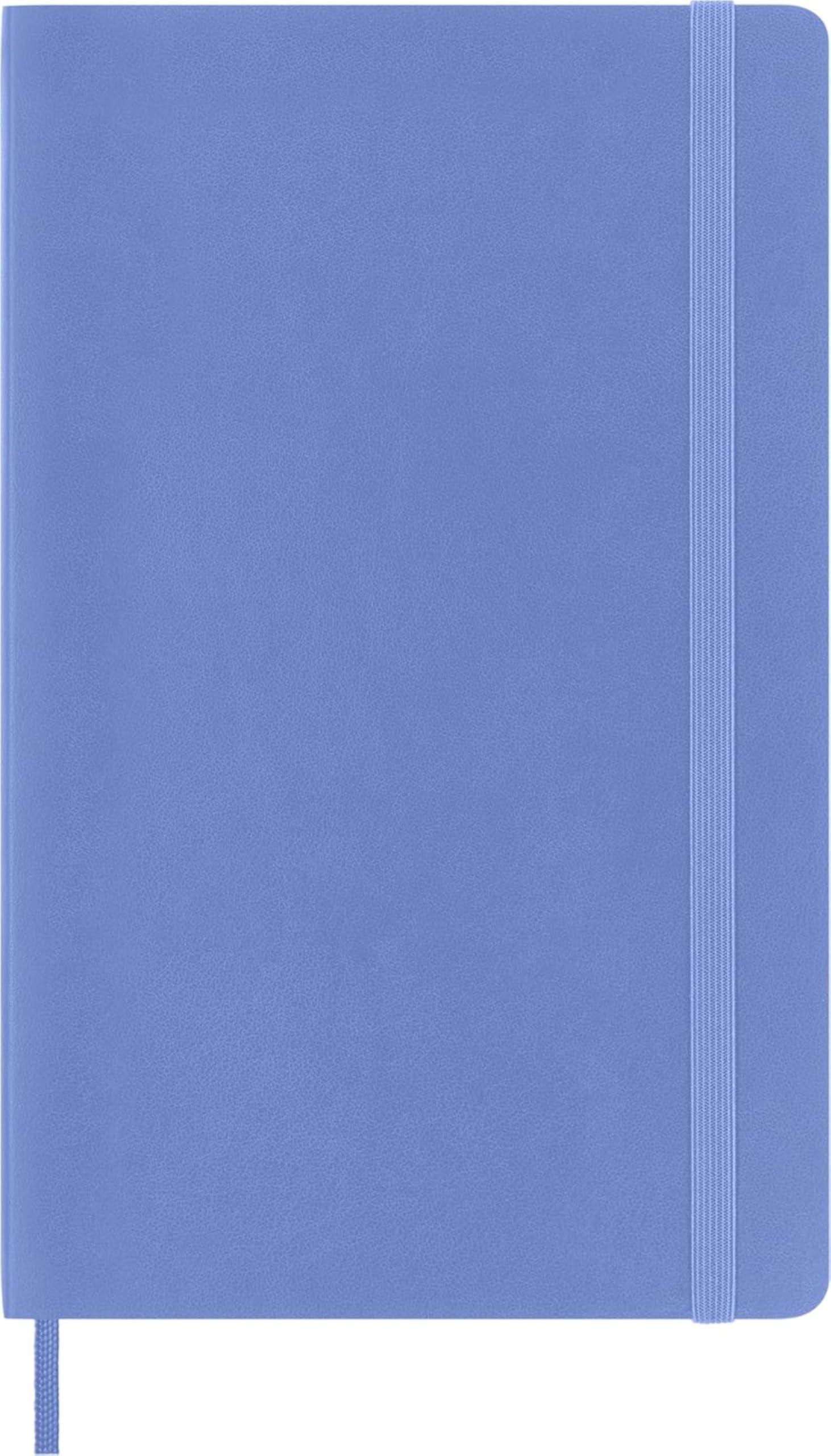 Moleskine Classic Notebook, Large, Ruled, Hydrangea Blue, Soft Cover (5 X 8.25)