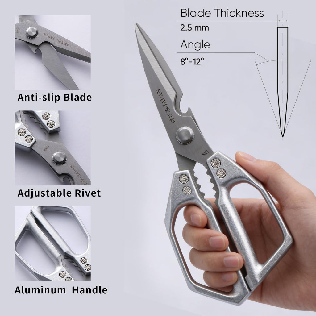 Kitchen Scissors Set, Heavy Duty Poultry Shears All Purpose, Kitchen Scissors for Food Meat Cutting Scissor,Japanese Chicken Shear Bones, Cooking Gifts for Men Women Mom Dad