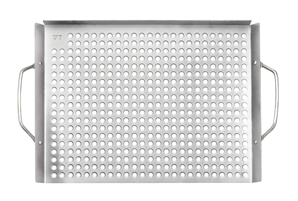 Outset 76632 Stainless Steel Grill Topper Grid, 11"x17" BBQ Tray