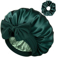 YANIBEST Silk Satin Bonnet for Sleeping Double Layer Hair Bonnet with Elastic Tie Band for Curly Natural Hair