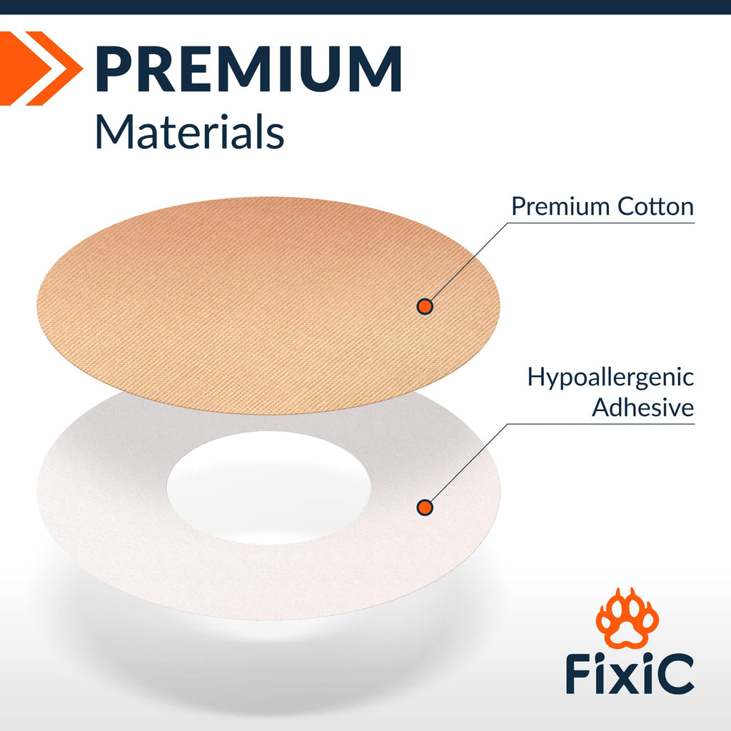 Fixic Freestyle Adhesive Patch 25 PCS – Good for Libre 1, 2, 3 – Enlite – Guardian – NO Glue in The Center of The Patch – Pre-Cut Back Paper – Long Fixation for Your Sensor! (Multi-Color)