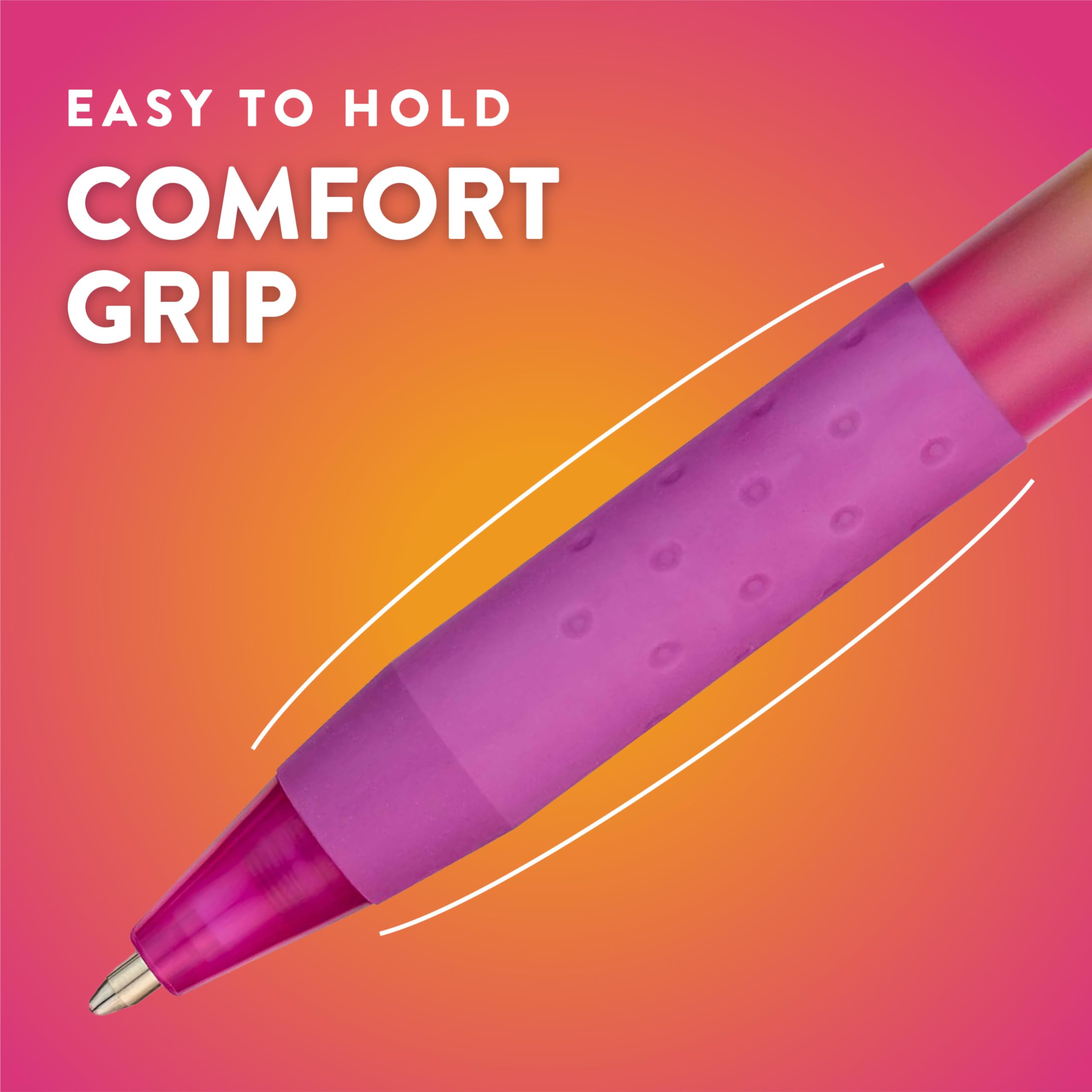 Paper Mate InkJoy 300RT Ballpoint Pens, Colourful Pens with Fashion Wraps, Retractable, Medium Point, Assorted Colours, 24 Count