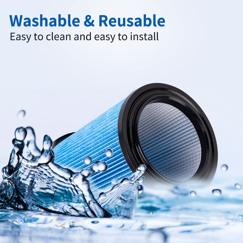 WuYan Replacement VF5000 Filter,for Ridgid 6-20 Gallon Wet Dry Vacuums,fits WD1450 WD0970 WD1270 WD09700 WD06700 WD1680 WD1851 RV2400A WD1270 WD1956.