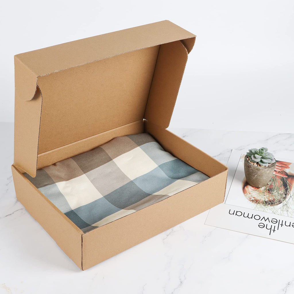 PHAREGE 12x9x3 inch Shipping Boxes 20 Pack, Brown Cardboard Shirt Gift Boxes with Lids for Wrapping Giving Women Men Presents, Corrugated Mailer Boxes for Packaging Mailing Small Business
