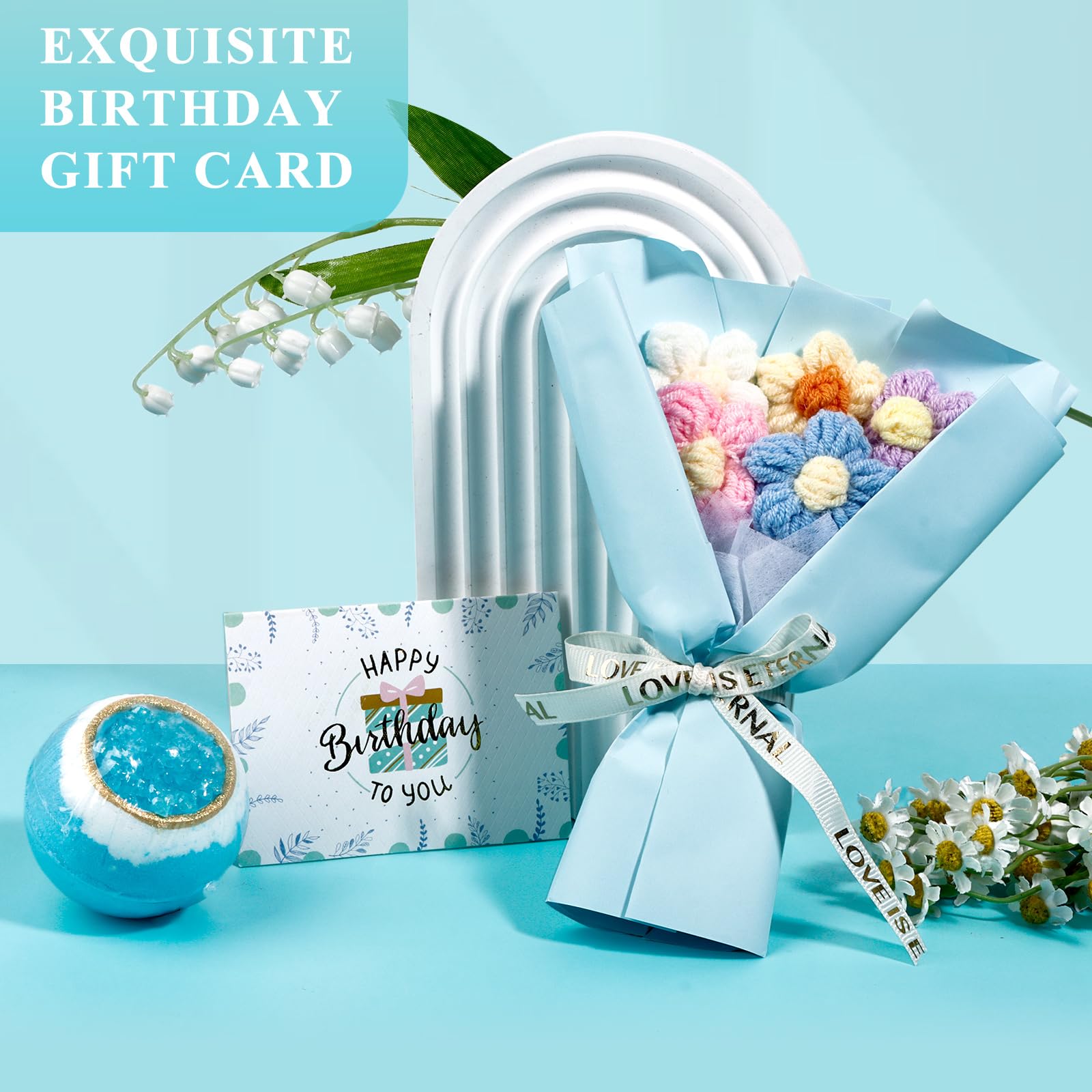 Birthday Gifts for Women, Funny Unique Spa Birthday Gifts Basket Ideas for Her, Best Friend,Coworker, Sister, Mom, Aunt, Grandma, Daughter, Wife, Teacher, Girlfriend, Bestie, BFF (Blue)