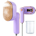 Portable Travel Steamer for Clothes, 2 in 1 Small Spray, 180° Rotating Handle, Lightweight, Quick-Heating, Easy to Use (Purple)